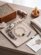 🤍🌸 The Resonance of Quiet Softness | Natural Clear Quartz & Pale Pink Hetian Jade Beaded Bracelet