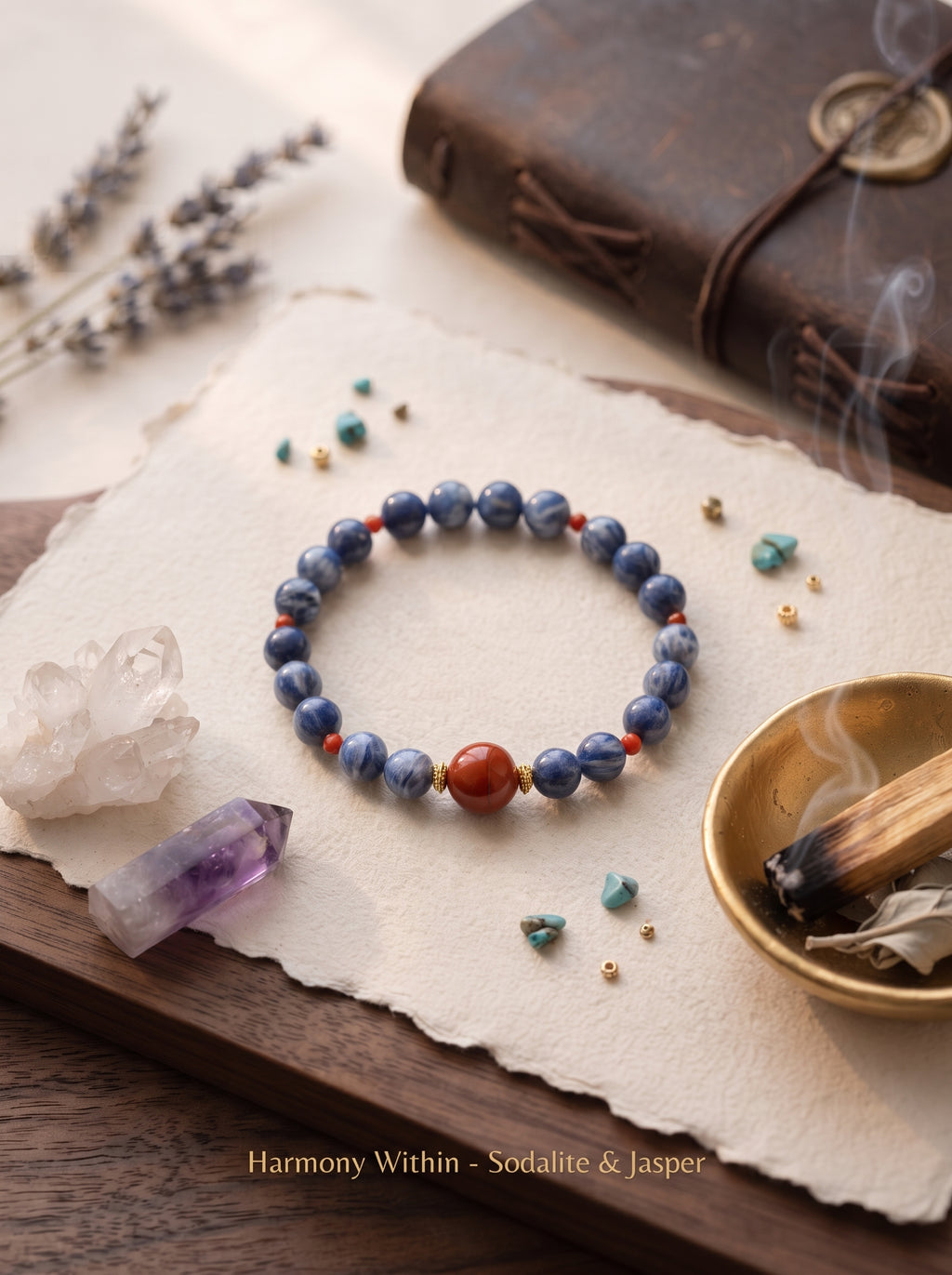 The Resonance of Sovereign Pulse | Cat's Eye Kyanite & Southern Red Agate Beaded Bracelet