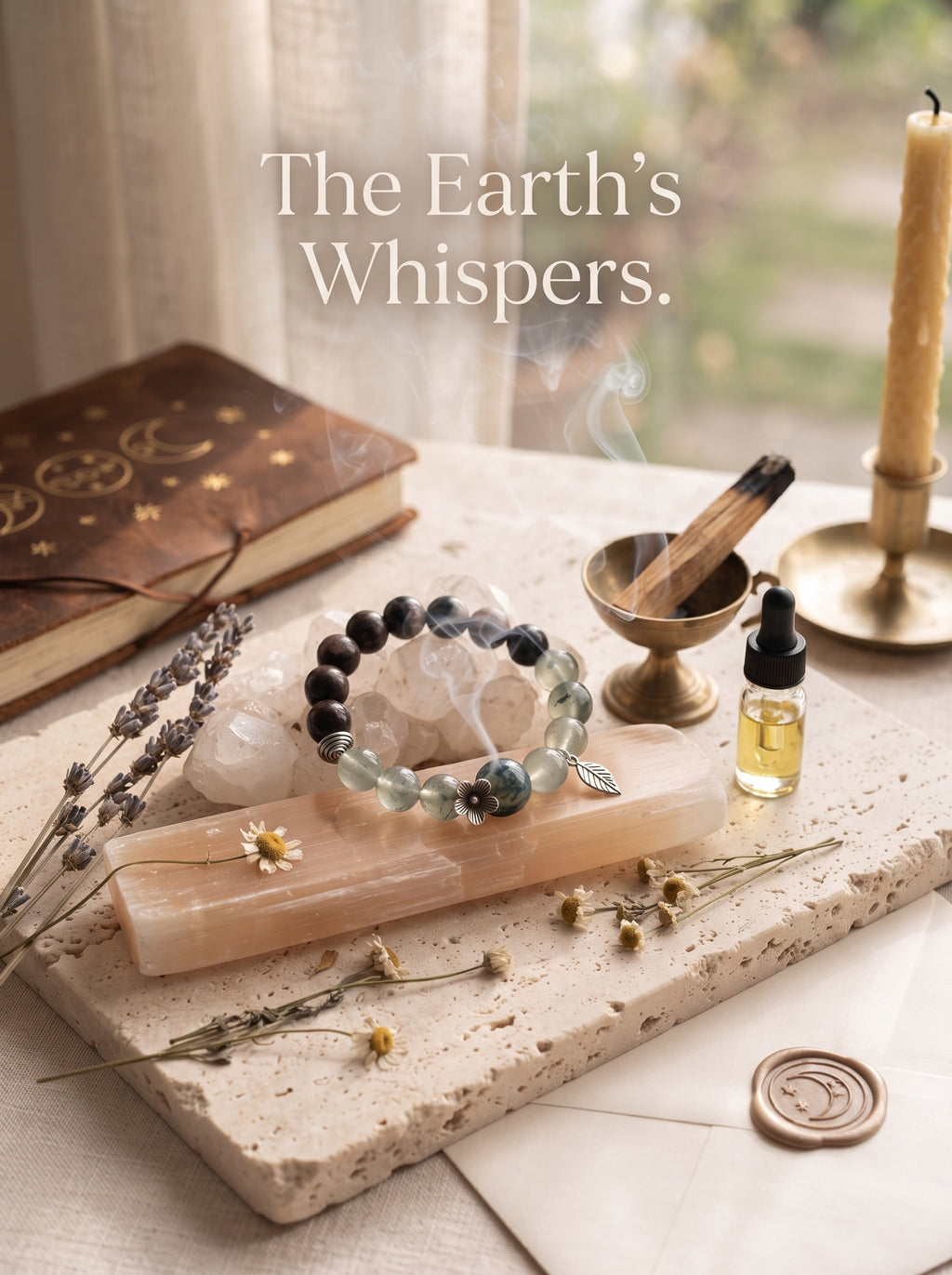 The Resonance of Sovereign Shield | Natural Charoite, Obsidian & Green Rutilated Quartz Beaded Bracelet