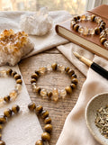 "Abundance Tower" Citrine/Golden Quartz Bracelet: Custom Wrist Sizes, Golden Pyramid Wealth Matrix for Executive Growth