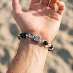 Natural Khaki Agate, Tiger Eye, and Sandalwood Bead Bracelet, Warm Balance & Grounded Focus Gemstone Jewelry