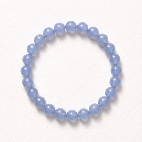 Natural Blue Chalcedony Bracelet: Soothing Serenity & Peaceful Flow — Alpine Zone