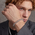 Natural Silver Rutilated Quartz Bracelet: Clarity & Renewed Energy — Alpine Zone