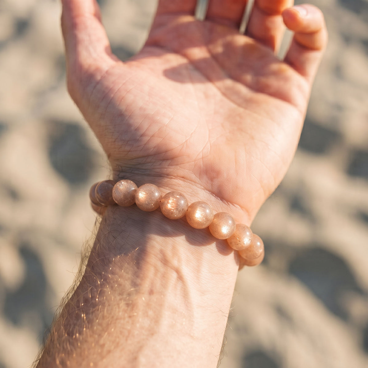 Natural Sunstone Bracelet: Vitality & Manifestation — Himalayan Ridge