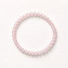 Natural Rose Quartz Bead Bracelet, Serene Grace & Harmonious Flow Gemstone Jewelry
