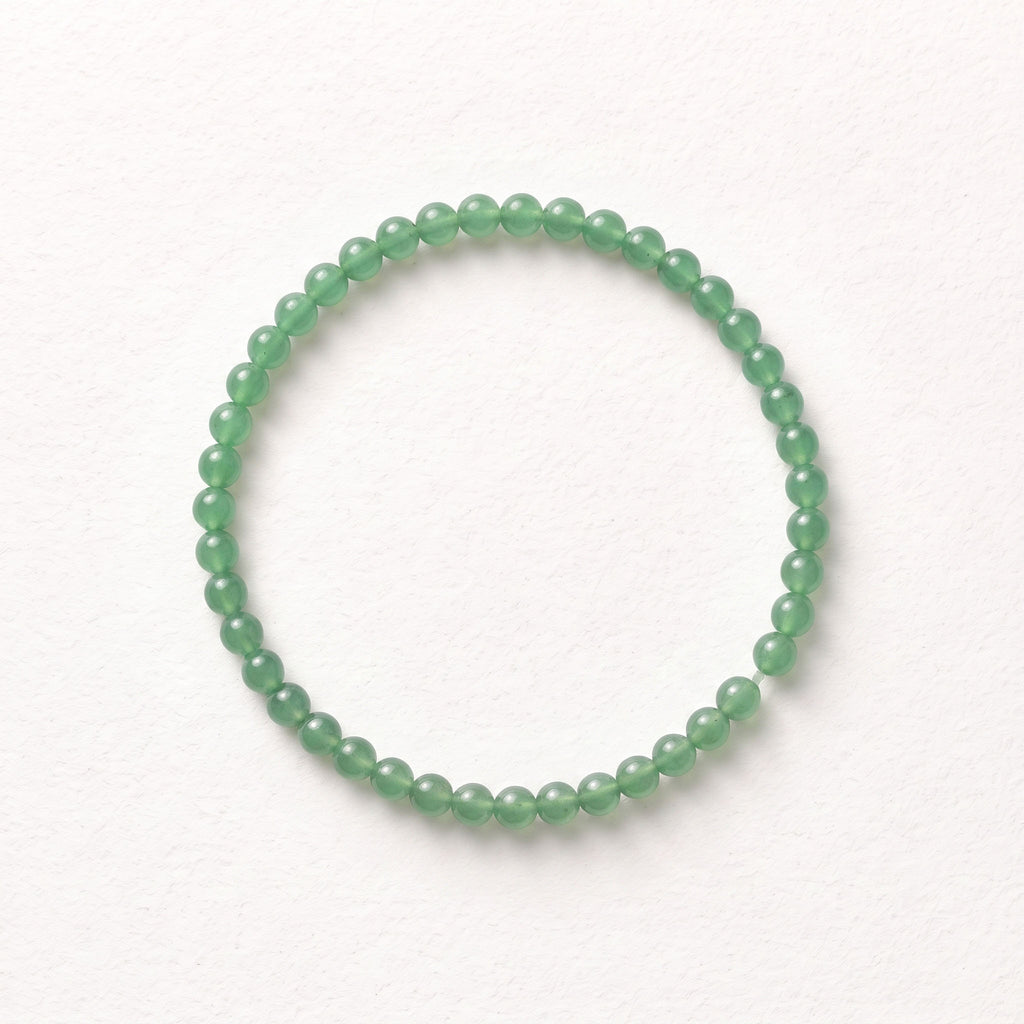 Natural Green Fluorite Bead Bracelet, Serene Calm & Harmonious Flow Gemstone Jewelry