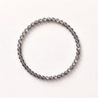 Natural Silver Sheen Obsidian Bead Bracelet, Grounded Focus & Serene Calm Gemstone Jewelry
