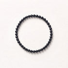 Natural Black Agate Bead Bracelet, Grounded Focus & Warm Balance Gemstone Jewelry