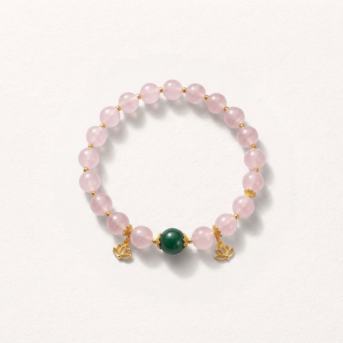Natural Clear Quartz and Pale Pink Hetian Jade Bead Bracelet, Serene Grace & Harmonious Flow Gemstone Jewelry