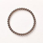 Natural Smoky Quartz Bead Bracelet, Warm Balance & Grounded Focus Gemstone Jewelry