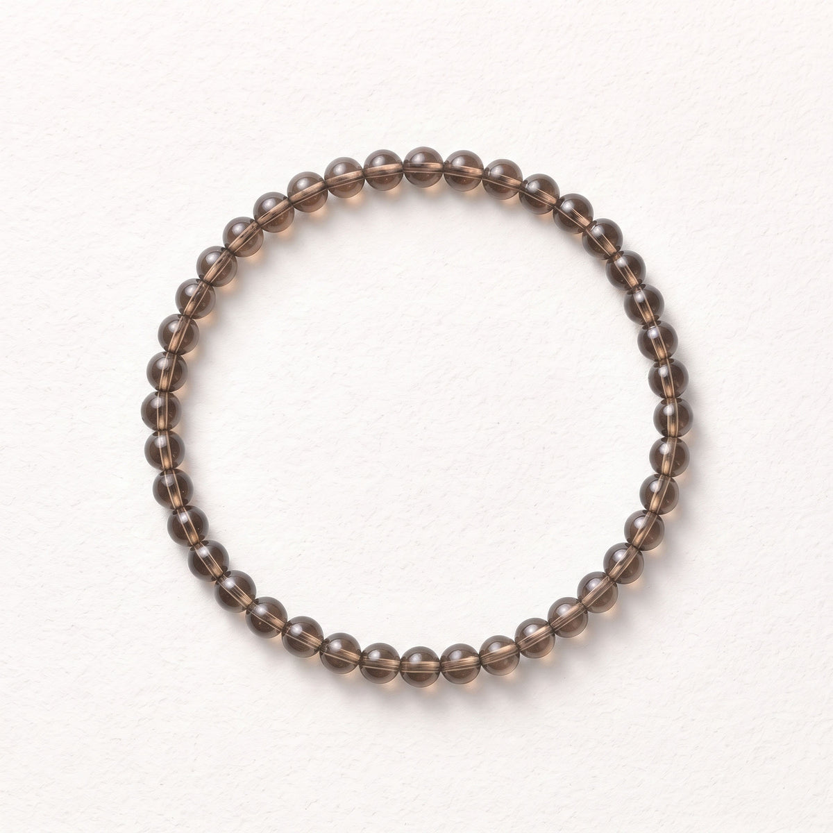 Natural Smoky Quartz Bead Bracelet, Warm Balance & Grounded Focus Gemstone Jewelry
