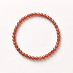 Natural Southern Red Agate Bead Bracelet, Radiant Vitality & Warm Balance Gemstone Jewelry