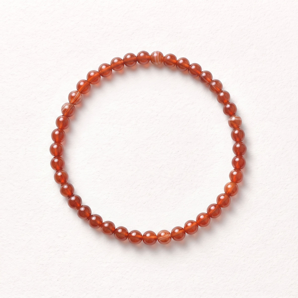 Natural Southern Red Agate Bead Bracelet, Radiant Vitality & Warm Balance Gemstone Jewelry