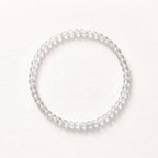 Natural Clear Quartz Bead Bracelet, Serene Elegance & Harmonious Flow Gemstone Jewelry