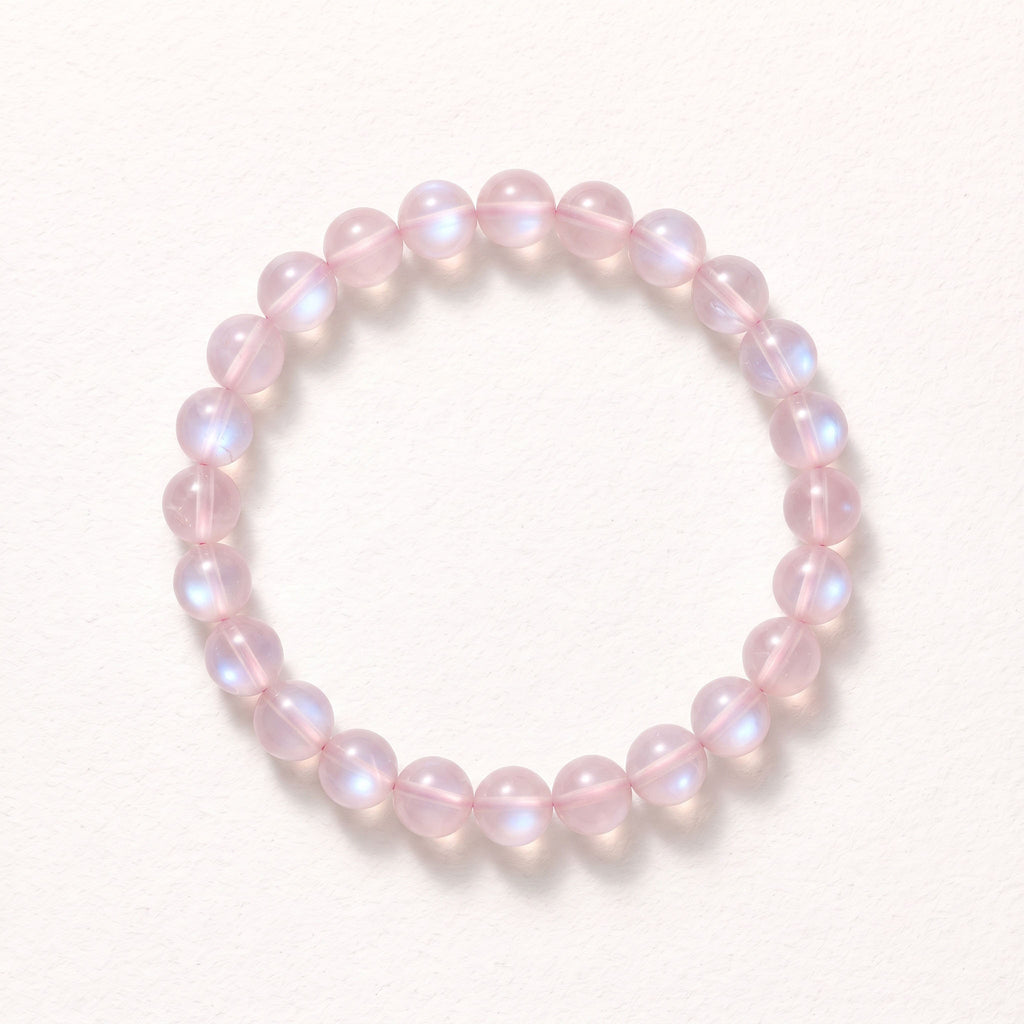 Natural Peach Moonstone Bracelet: The Stone of Gentle Intuition — Himalayan Ridge