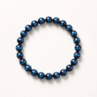 Natural Blue Tiger's Eye Bracelet: Clarity & Calm Energy — Gangdishé Peak