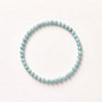 Natural Larimar Bead Bracelet, Serene Calm & Harmonious Flow Gemstone Jewelry