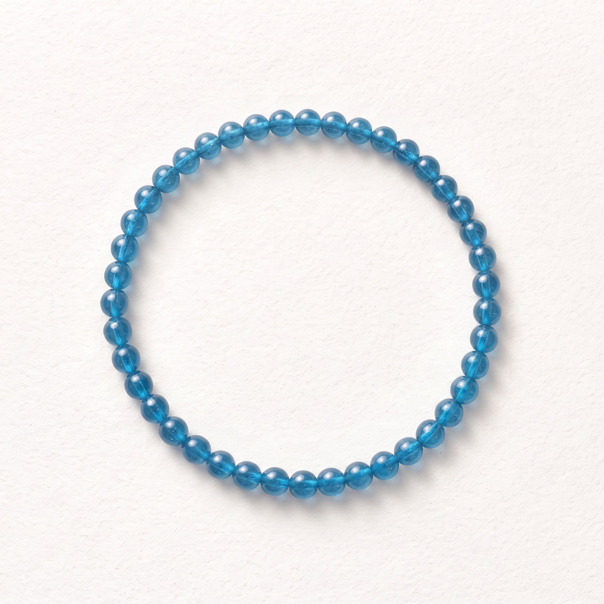 Natural Blue Tourmaline Bead Bracelet, Serene Calm & Harmonious Flow Gemstone Jewelry