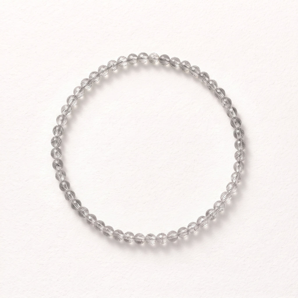 Silver Rutilated Quartz Bracelet | Purification & Precision