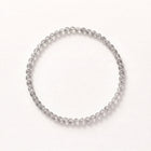 Natural Silver Rutilated Quartz Bead Bracelet, Serene Grace & Harmonious Flow Gemstone Jewelry