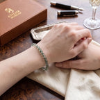 Natural Green Rabbit Hair Quartz Bracelet: The Stone of Vitality — Gangdishé Peak