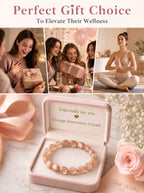 Premium Orange Moonstone Beaded Bracelet | Hand-Polished Natural Gemstone Jewelry for Inner Peace & Radiance