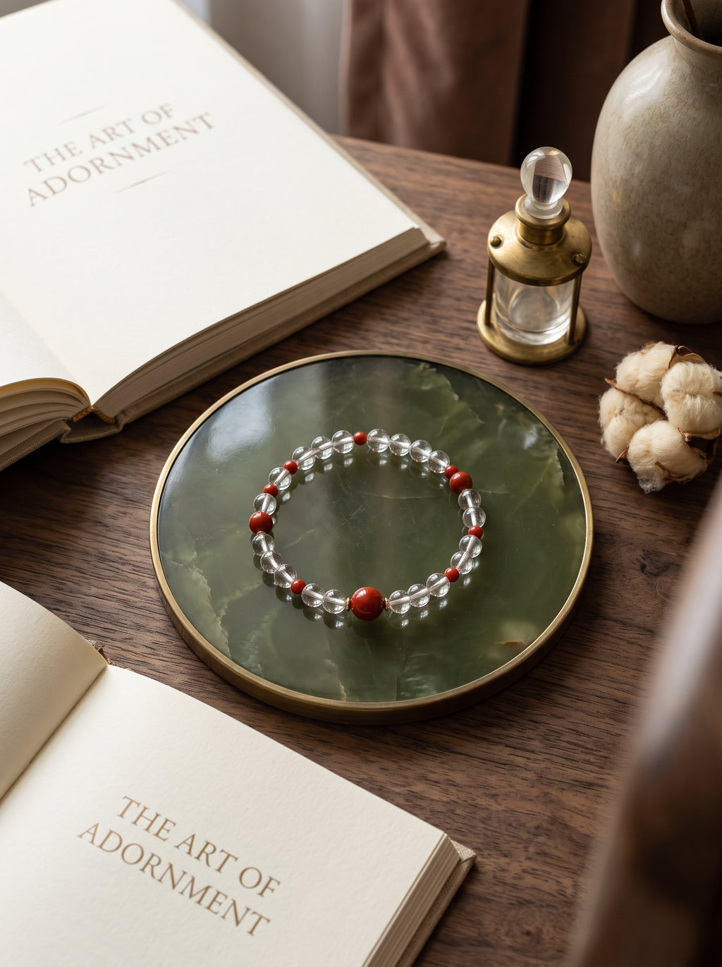 ❤️  Understanding the Crown & Root Chakra | Natural Clear Quartz & Carnelian Beaded Bracelet