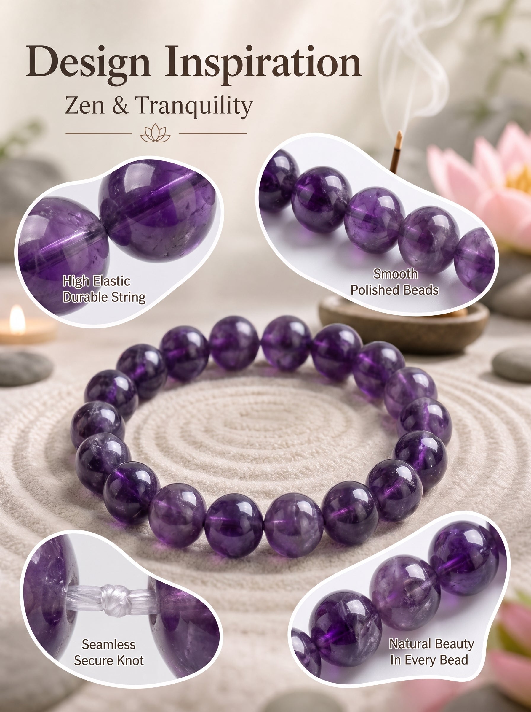Authentic Uruguayan Amethyst Necklace | The "Stone of Wisdom" | Premium Healing Gemstone Jewelry
