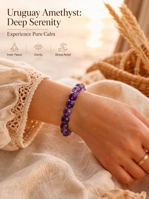 Authentic Uruguayan Amethyst Necklace | The "Stone of Wisdom" | Premium Healing Gemstone Jewelry