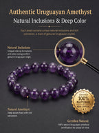 Authentic Uruguayan Amethyst Necklace | The "Stone of Wisdom" | Premium Healing Gemstone Jewelry