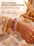 Dreamy Phantom Quartz Bracelet | The "Healing Stone" | Unique Lavender & Rose Crystal Jewelry