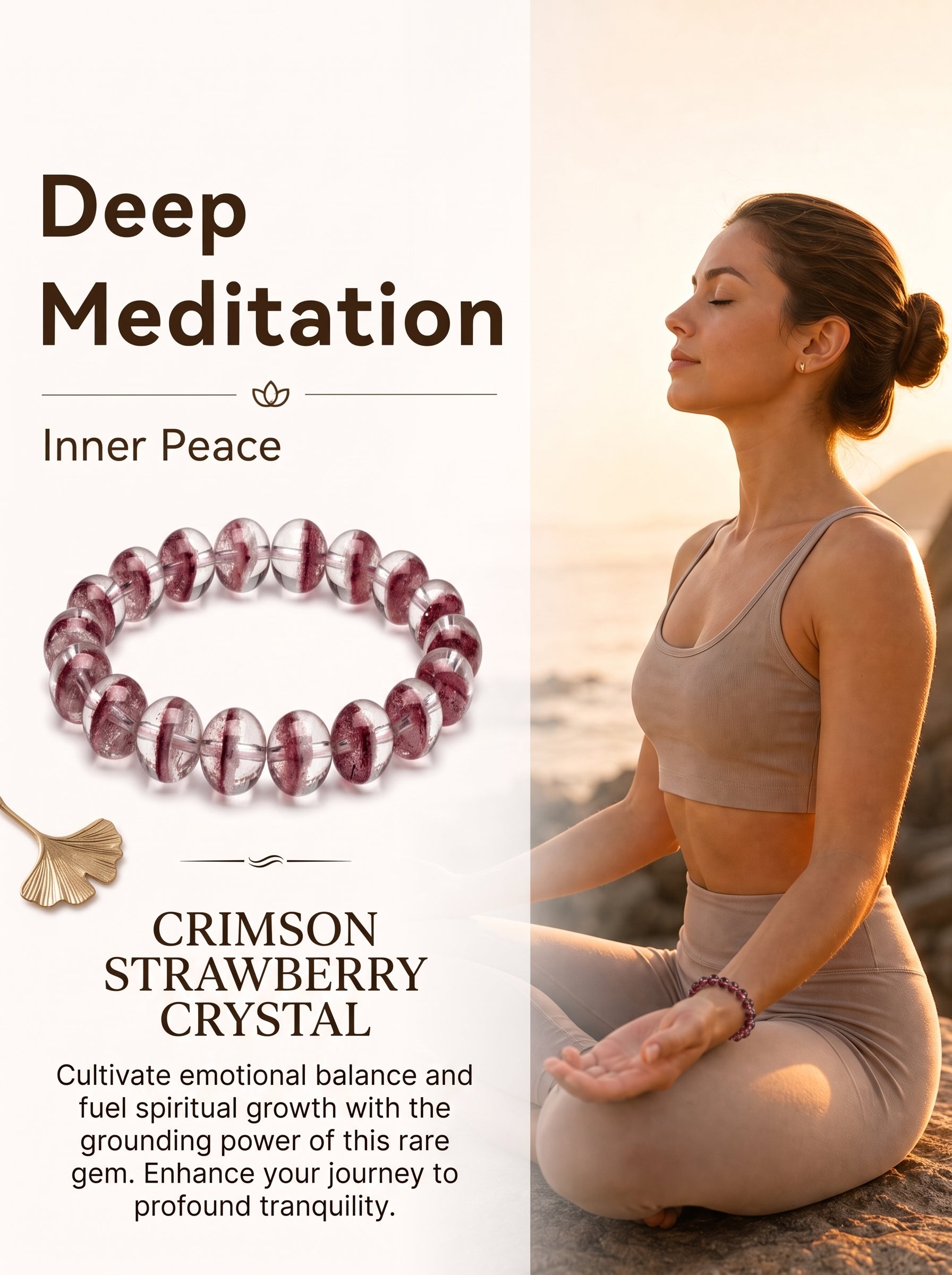 Dreamy Phantom Quartz Bracelet | The "Healing Stone" | Unique Lavender & Rose Crystal Jewelry