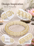 Natural Citrine Abacus Wealth Acceleration & Strategic Clarity Energy Bracelet