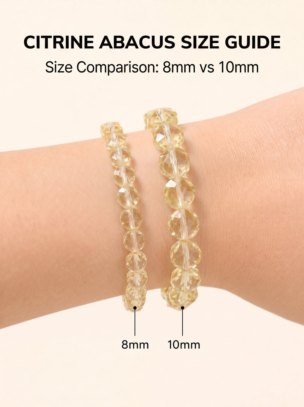 Natural Citrine Abacus Wealth Acceleration & Strategic Clarity Energy Bracelet
