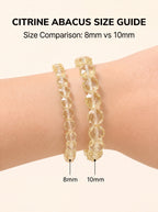 Natural Citrine Abacus Wealth Acceleration & Strategic Clarity Energy Bracelet
