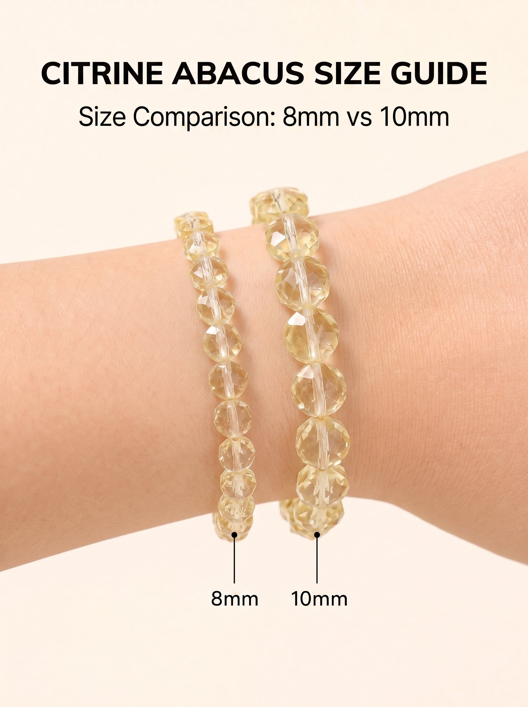 Natural Citrine Abacus Wealth Acceleration & Strategic Clarity Energy Bracelet
