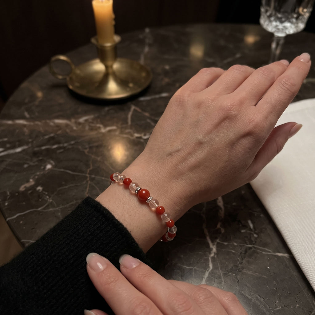 Clear Quartz & Southern Red Agate: Vitality, Vital Protection & Pure Clarity
