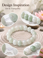 Luxury Xinjiang Hetian Jade Beaded Bracelet | Hand-Polished Natural Nephrite Jade Jewelry for Elegant Style