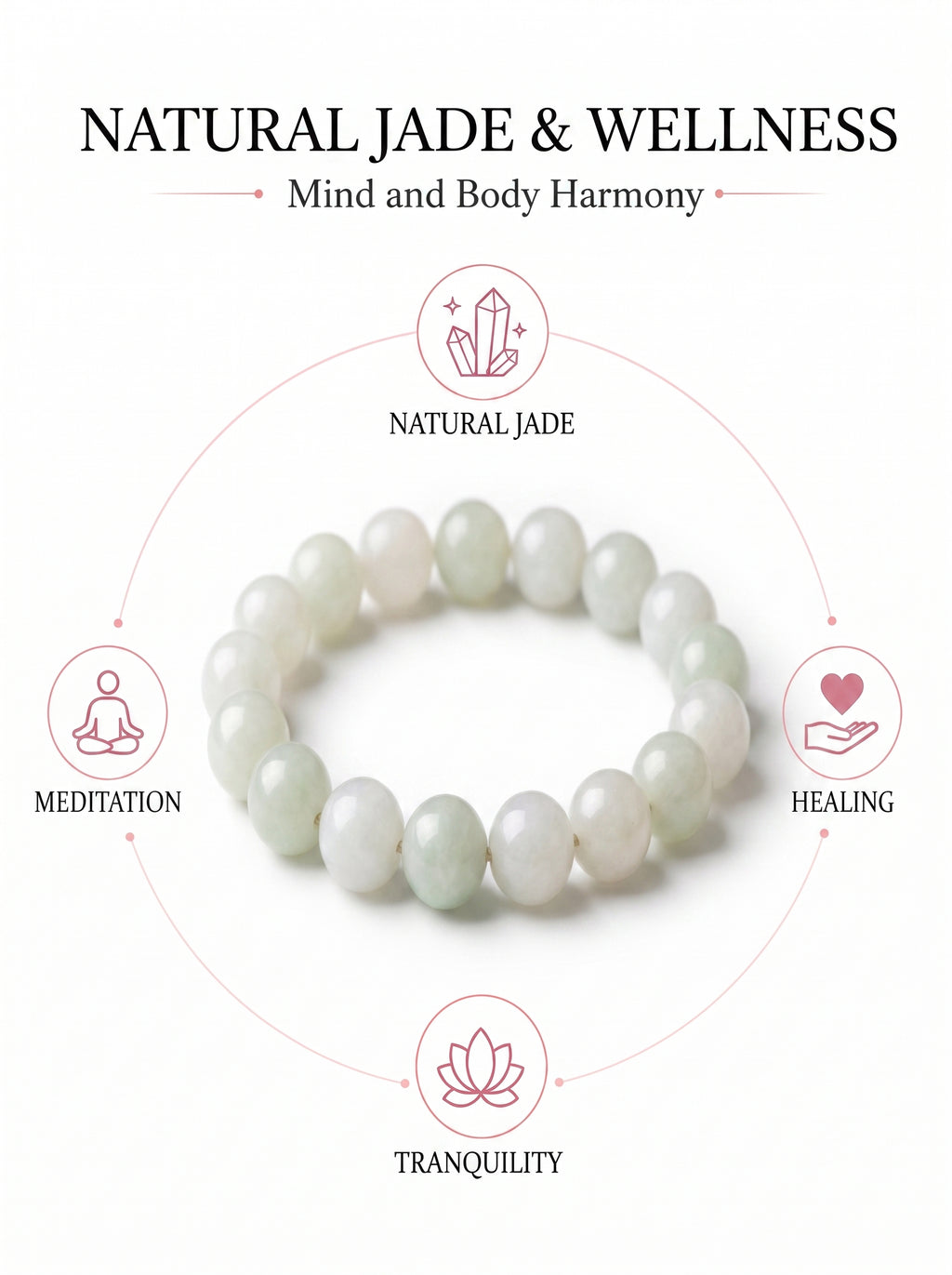 Luxury Xinjiang Hetian Jade Beaded Bracelet | Hand-Polished Natural Nephrite Jade Jewelry for Elegant Style