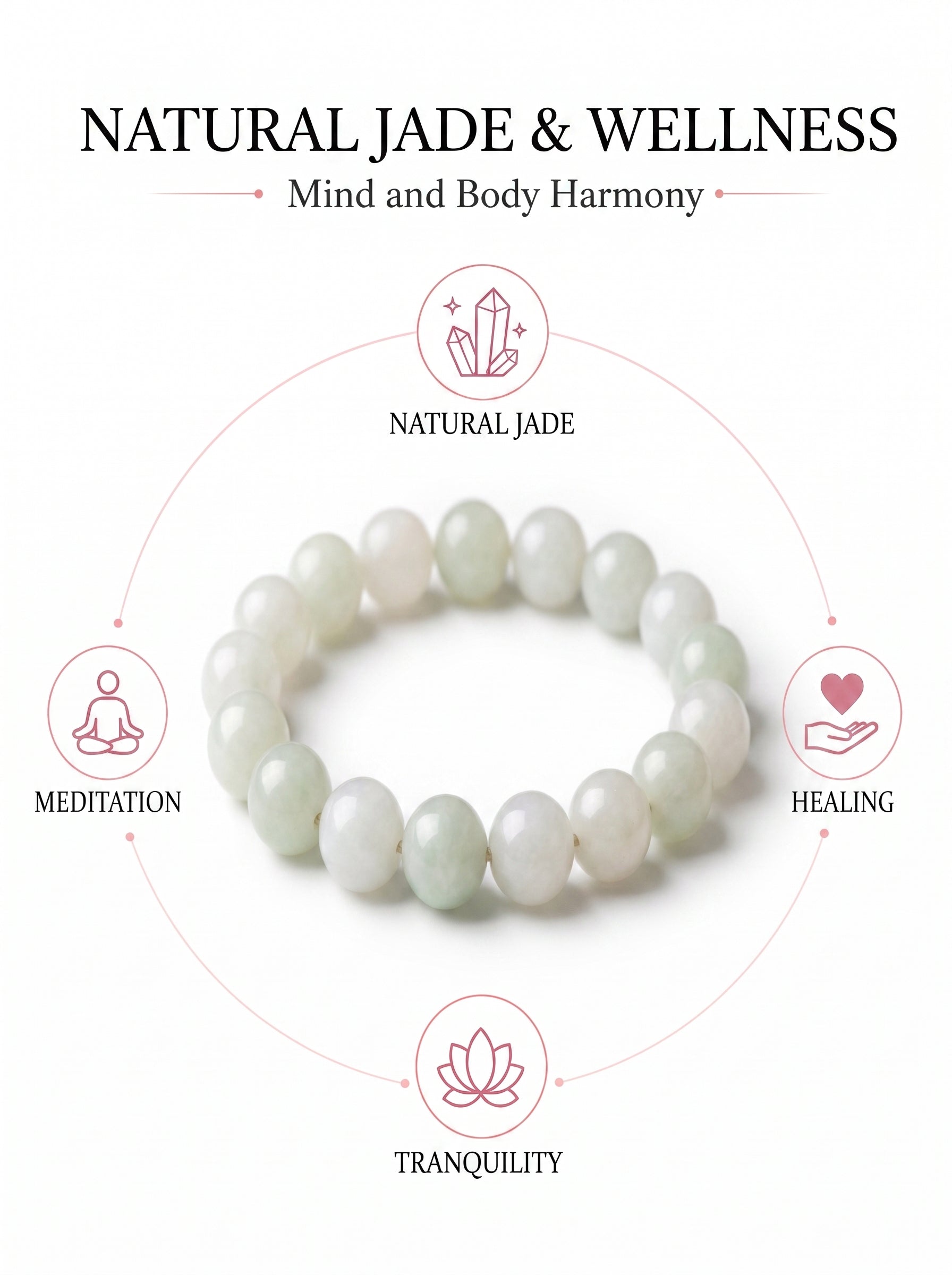 Luxury Xinjiang Hetian Jade Beaded Bracelet | Hand-Polished Natural Nephrite Jade Jewelry for Elegant Style