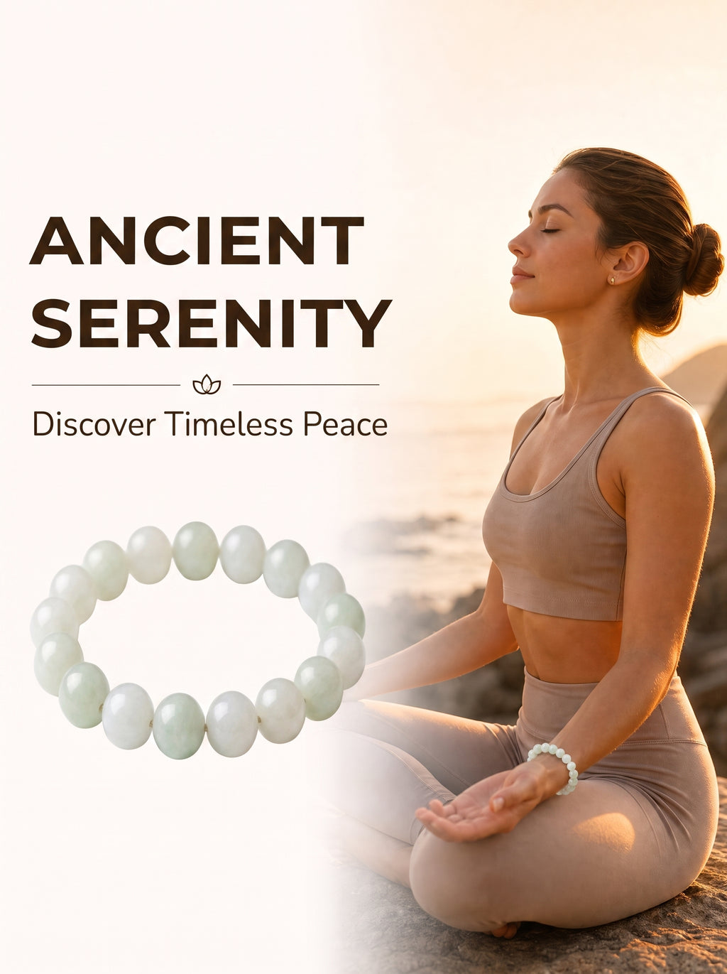 Luxury Xinjiang Hetian Jade Beaded Bracelet | Hand-Polished Natural Nephrite Jade Jewelry for Elegant Style