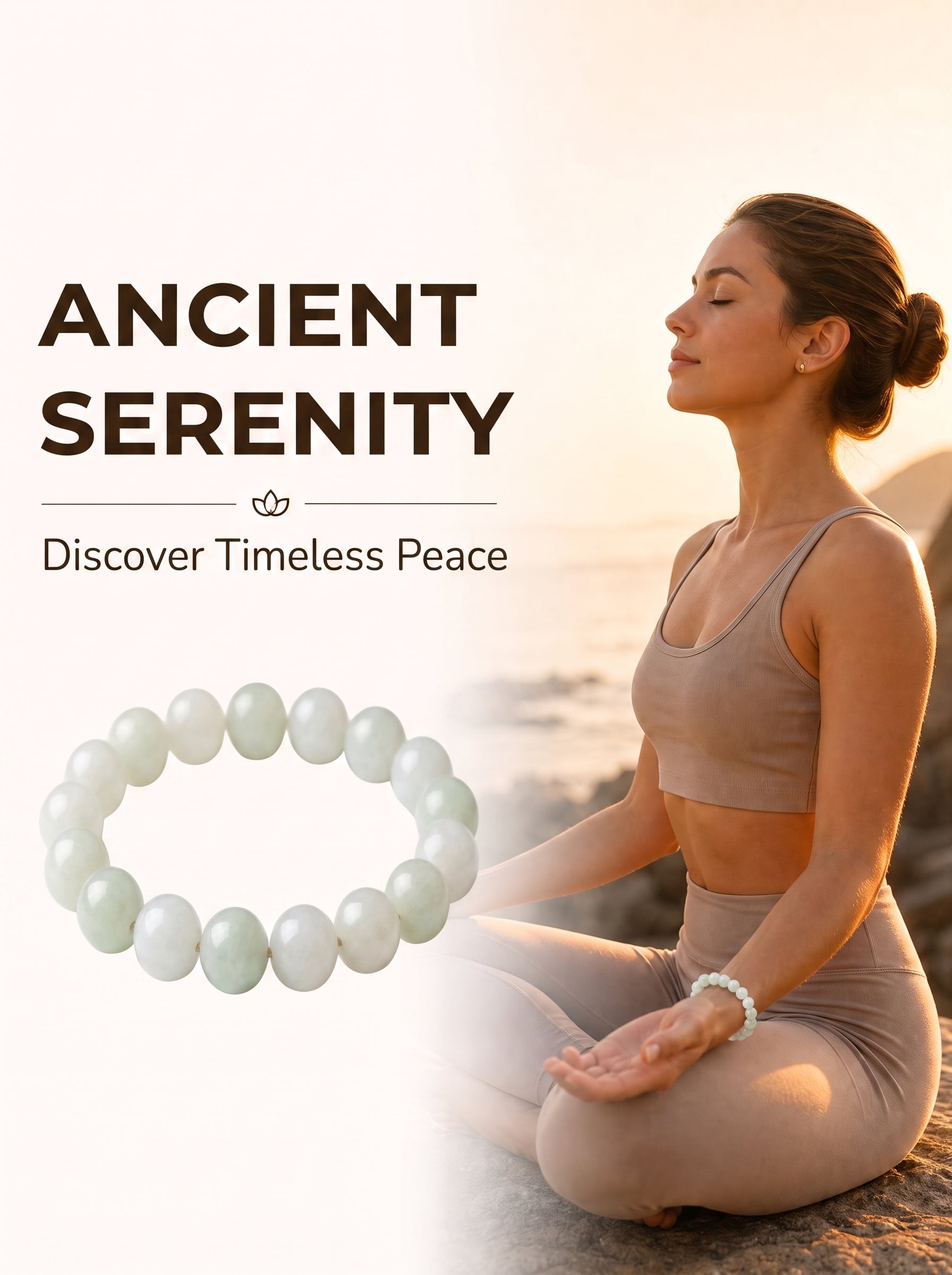 Luxury Xinjiang Hetian Jade Beaded Bracelet | Hand-Polished Natural Nephrite Jade Jewelry for Elegant Style
