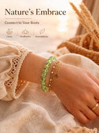 Authentic Prehnite Crystal Bracelet | The "Stone of Prophecy" | Unique Healing Gemstone Jewelry