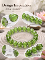 Authentic Prehnite Crystal Bracelet | The "Stone of Prophecy" | Unique Healing Gemstone Jewelry