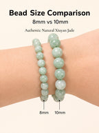 Authentic Xiuyan Jade Bracelet with Crystal Accents | The "Stone of Vitality" | Modern Boho-Chic Jewelry