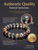 Authentic Scenic Phantom Quartz Bracelet | The "Stone of Nature" | Unique Landscape Mineral Jewelry
