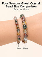 Authentic Scenic Phantom Quartz Bracelet | The "Stone of Nature" | Unique Landscape Mineral Jewelry