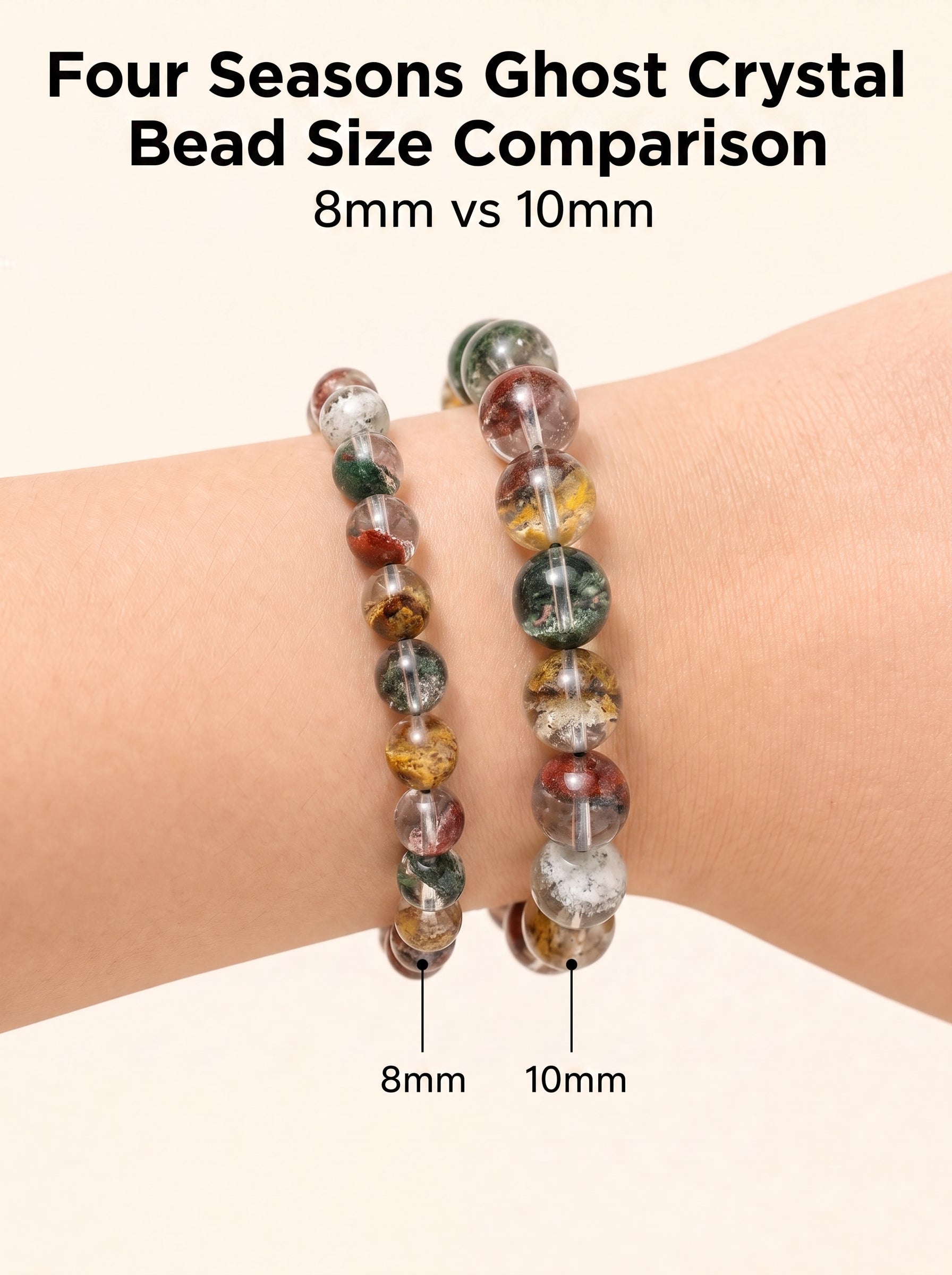Authentic Scenic Phantom Quartz Bracelet | The "Stone of Nature" | Unique Landscape Mineral Jewelry