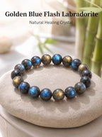 Sacred Shadow Moonstone Intuitive Energy Mala Bracelet