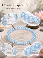 Natural Blue Topaz Mental Clarity & Executive Expression Energy Bracelet